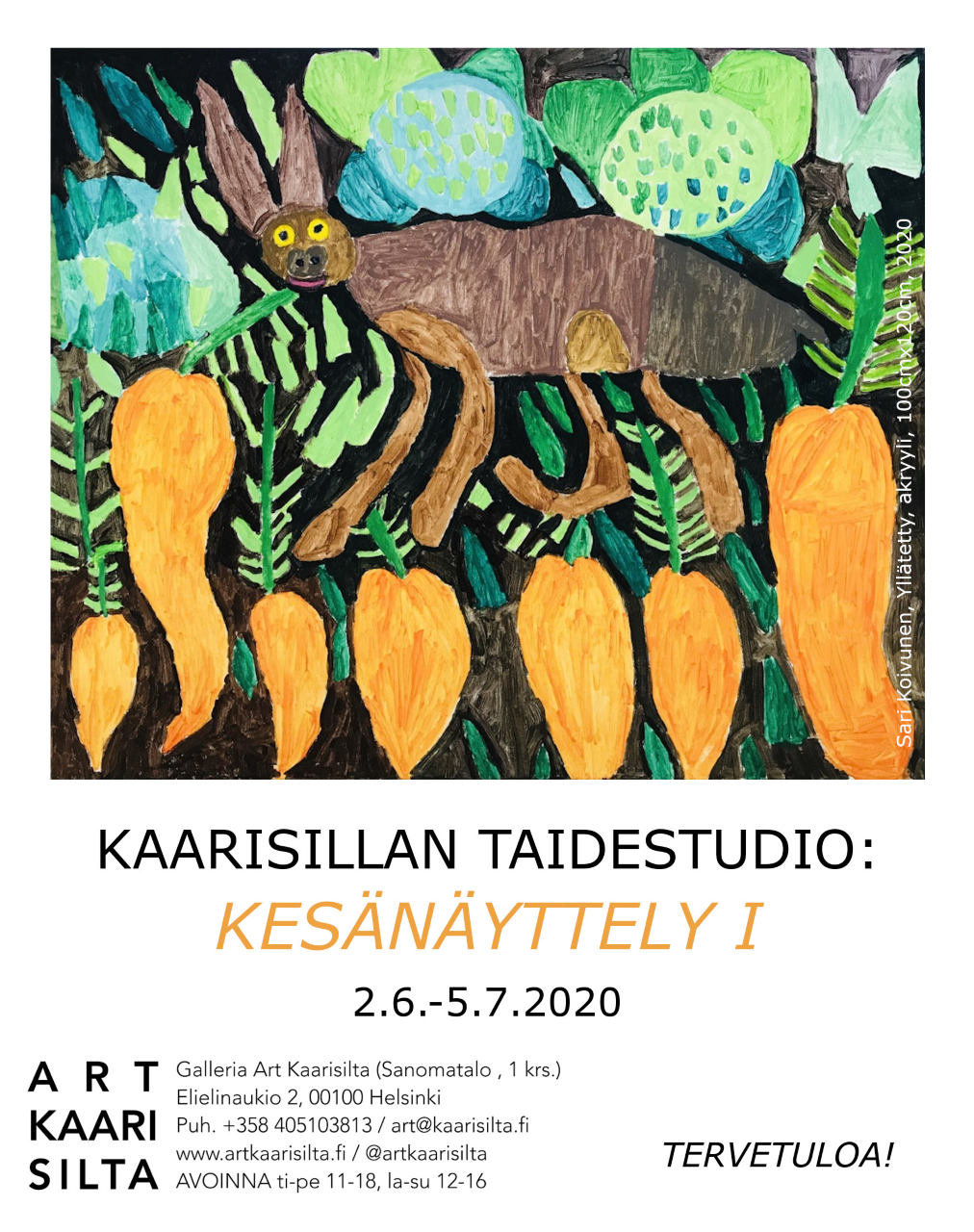 Art Kaarisillan näyttelyn tiedot